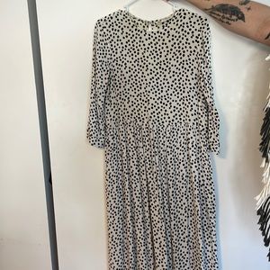 Zara long polka dot spring dress